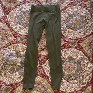 AERIE olive green leggings size S